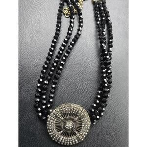 heidi dauss adjustable triple strand 20 inch glass necklace